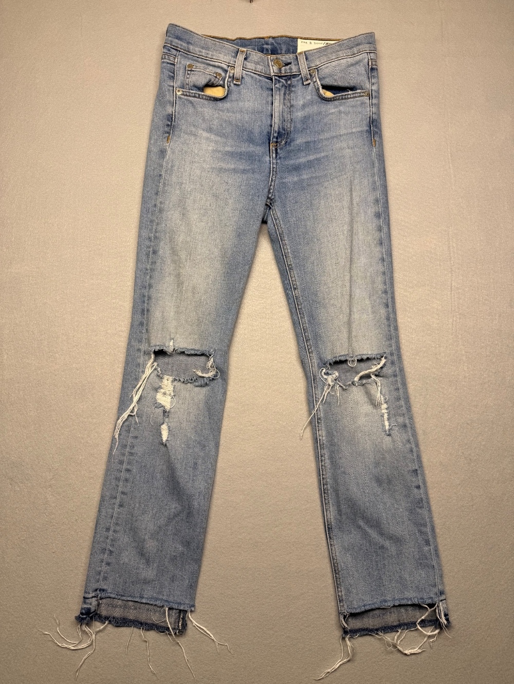 Rag & Bone /JEAN Distressed Flare Jeans Women's 25